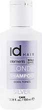 Szampon do włosów rozjaśnianych i blond - idHair Elements XCLS Blonde Silver Shampoo — Zdjęcie N3