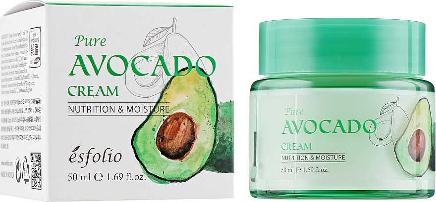 Krem do twarzy Pure z ekstraktem z awokado - Esfolio Pure Avocado Cream