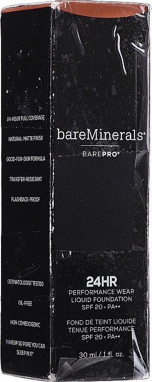 PRZECENA! Podkład do twarzy w płynie - Bare Minerals BarePro Performance Wear Liquid Foundation SPF 20 * — Zdjęcie N4