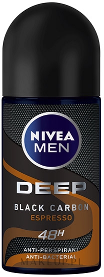 Antyperspirant w kulce dla mężczyzn - NIVEA MEN Deep Black Carbon Espresso Anti-Perspirant — Zdjęcie 50 ml