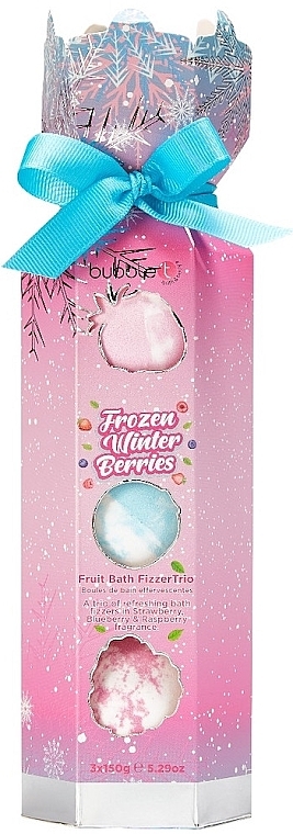 PRZECENA! Zestaw kul do kąpieli - Bubble T Frozen Winter Berries Bath Fizzer (bath/bomb/3x150 g) * — Zdjęcie N1