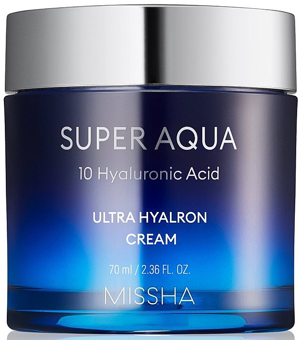 Nawilżający krem ​​do twarzy - Missha Super Aqua Ultra Hyalron Cream — Zdjęcie N1
