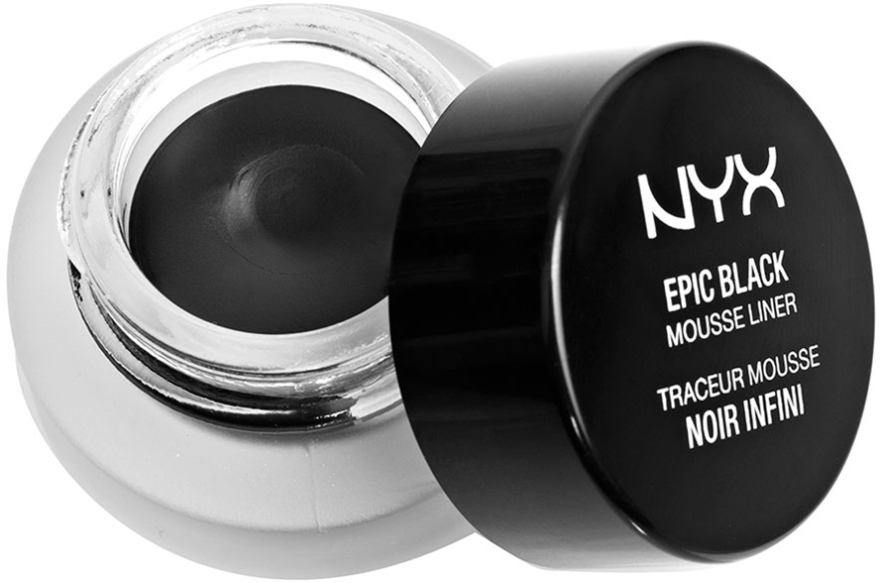 Eyeliner w musie - NYX Professional Makeup Epic Black Mousse Liner — фото N1