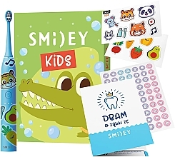 Elektryczna szczoteczka do zębów dla dzieci, niebieska - Smiley Kids — Zdjęcie N1