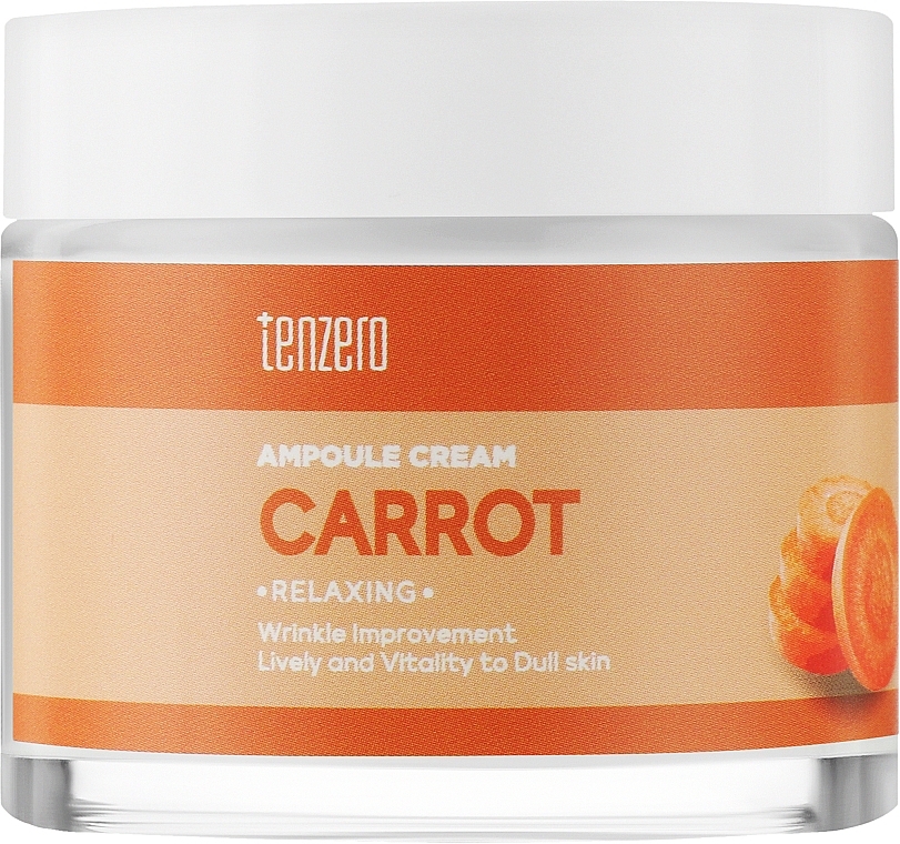 Krem do twarzy w ampułkach - Tenzero Relaxing Carrot Ampoule Cream — Zdjęcie N1