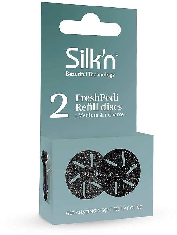 PRZECENA! Wymienne dyski do pedicure - Silk'n FreshPedi Refill Discs Medium & Coarse * — Zdjęcie N1