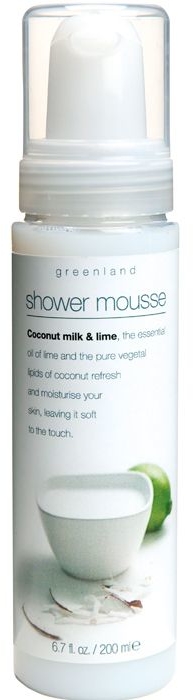 Pianka pod prysznic Mleko kokosowe i limonka - Greenland Milky Shower Mousse Coconut Milk & Lime — Zdjęcie N1