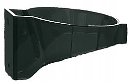 Plastikowy uchwyt na suszarkę do włosów, czarny - Xhair — Zdjęcie N1