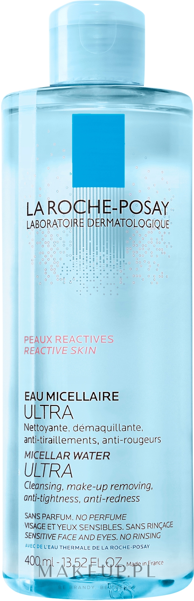 Woda micelarna do skóry wrażliwej i reaktywnej - La Roche-Posay Micellar Water Ultra For Reactive Skin — Zdjęcie 400 ml