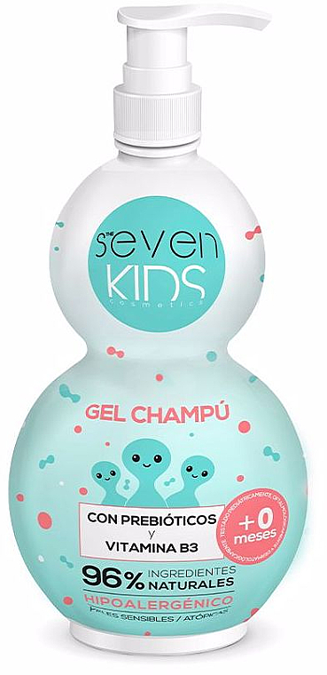 Żelowy szampon z prebiotykami i witaminą B3 - Seven Kids Children's Gel Shampoo — Zdjęcie N1