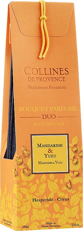 Dyfuzor zapachowy mandarynka i yuzu - Collines de Provence Bouquet Aromatique Mandarine & Yuzu — Zdjęcie N1