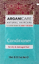 Odżywka do włosów suchych i zniszczonych - Arganicare Shea Butter Conditioner For Dry And Damaged Hair (próbka) — Zdjęcie N1