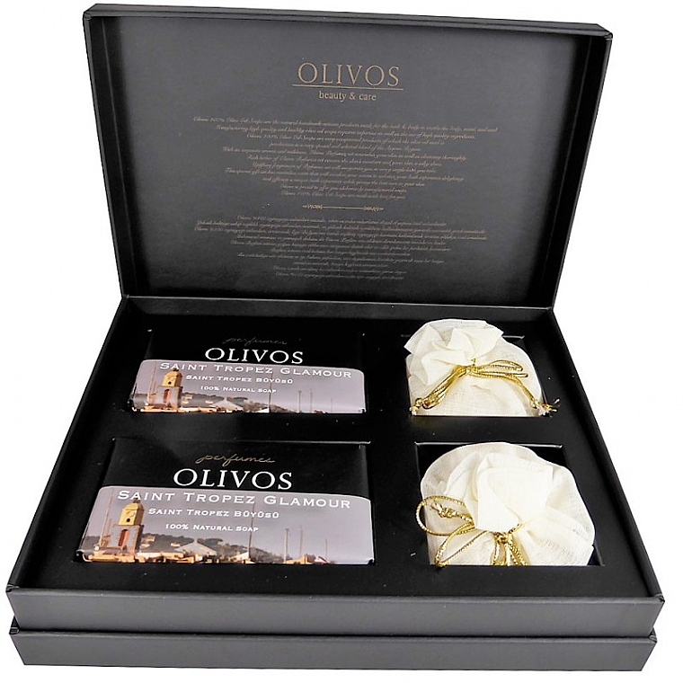 Zestaw - Olivos Perfumes Soap Saint Tropez Glamour Gift Set (soap/2*250g + soap/2*100g) — Zdjęcie N1