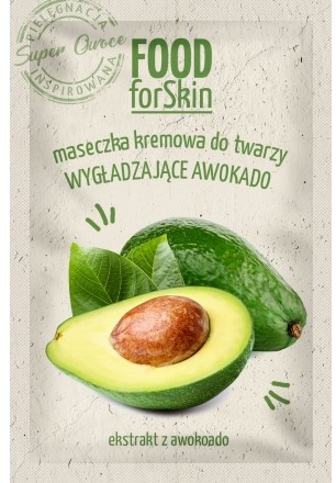 Kremowa maseczka wygładzająca do twarzy Awokado - Marion Food for Skin Cream Mask Smoothing Avocado — Zdjęcie N1