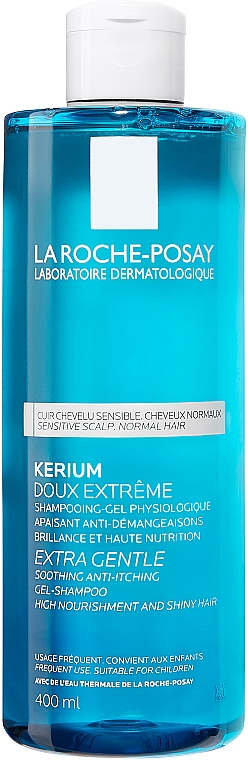 Szampon żelowy do włosów - La Roche-Posay Kerium Extra Gentle Shampoo