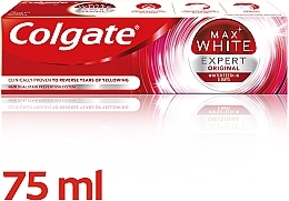 Pasta do zębów z profesjonalnym składnikiem wybielającym - Colgate Max White Expert Original — Zdjęcie N7
