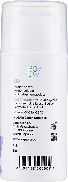 Żel intymny na bazie wody - LadyCup LadyLube Lubrication Gel — Zdjęcie N2