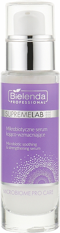 Mikrobiotyczne serum kojąco-wzmacniające do twarzy - Bielenda Professional SupremeLab Microbiome Pro Care Microbiotic Soothing&Strengthening Serum — Zdjęcie N1