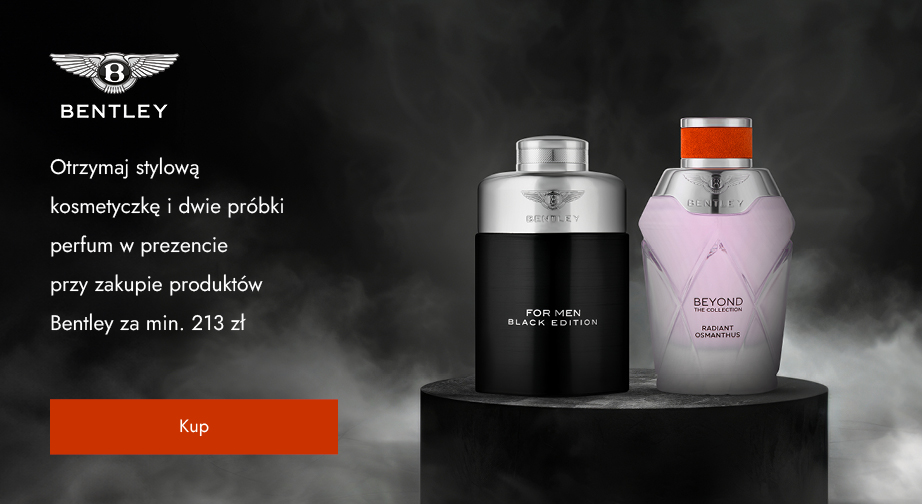 Otrzymaj stylową kosmetyczkę i dwie próbki perfum w prezencie przy zakupie produktów Bentley za min. 213 zł.