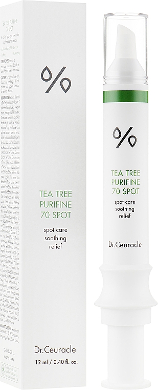 Krem z wyciągiem z drzewa herbacianego do stosowania miejscowego - Dr.Ceuracle Tea Tree Purifine 70 Spot — Zdjęcie N1
