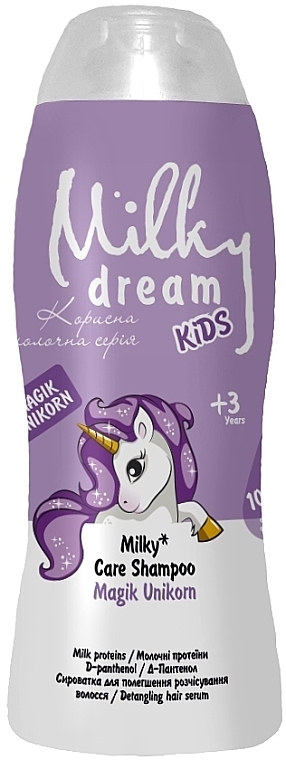 Szampon do włosów niesfornych Magiczny Jednorożec - Milky Dream Kids