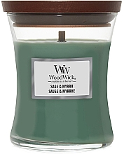 Kup Świeca zapachowa w szkle - WoodWick Hourglass Candle Sage & Myrth