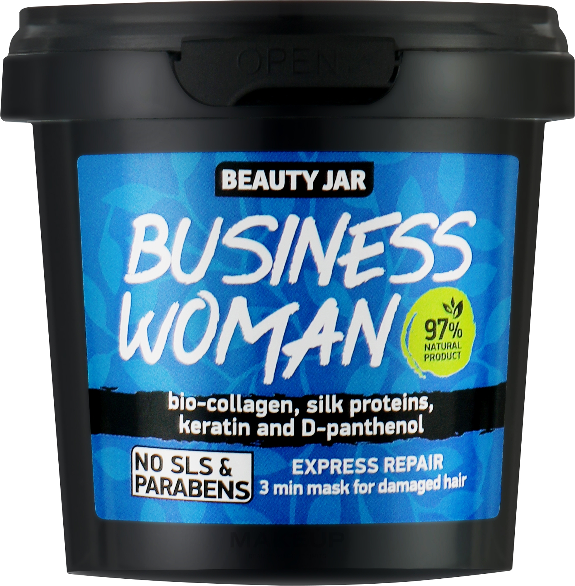 WYPRZEDAŻ 3-minutowa maska do włosów zniszczonych - Beauty Jar Business Woman Express Repair 3 Min Mask For Damaged Hair * — Zdjęcie 150 g