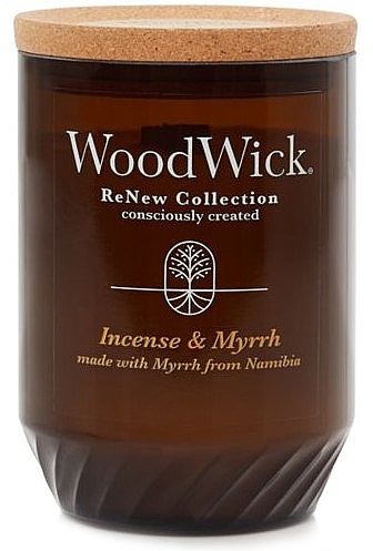 Świeca zapachowa w szklance - Woodwick ReNew Collection Incense & Myrrh Jar Candle — Zdjęcie N1