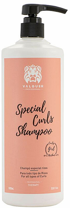 Nawilżający szampon do włosów normalnych i suchych - Valquer Special Curls Shampoo — Zdjęcie N1
