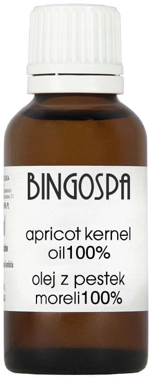 Olej z pestek moreli 100% - BingoSpa Apricot Kernel Oil — Zdjęcie N1