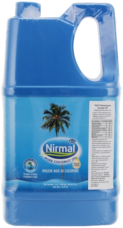Olejek kokosowy - KLF Nirmal Pure Coconut Oil — Zdjęcie N8