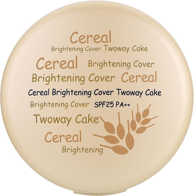 Puder ryżowy z wymiennym wkładem - Enough Cereal Brightening Cover Two Way Cake SPF 25 PA + + Refill — Zdjęcie N2