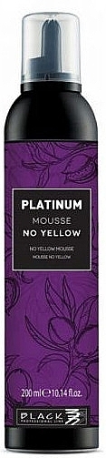 Pianka koloryzująca do włosów blond - Black Professional Platinum Mousse No Yellow — Zdjęcie N1
