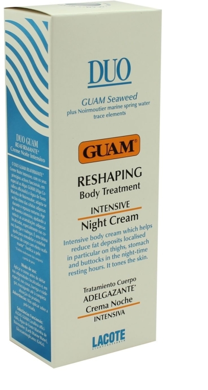 Krem do ciała Szczupła sylwetka - Guam Duo Reshaping Body Trearment Night Cream — Zdjęcie N2