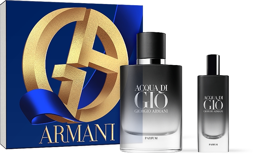 Giorgio Armani Acqua Di Gio Parfum - Zestaw (parfum /75 ml + parfum /15 ml) — Zdjęcie N1