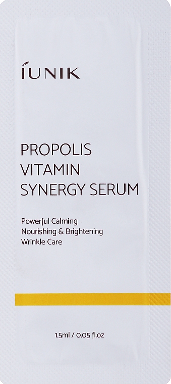 Serum witaminowe z propolisem - iUNIK Propolis Vitamin Synergy Serum (próbka) — Zdjęcie N1