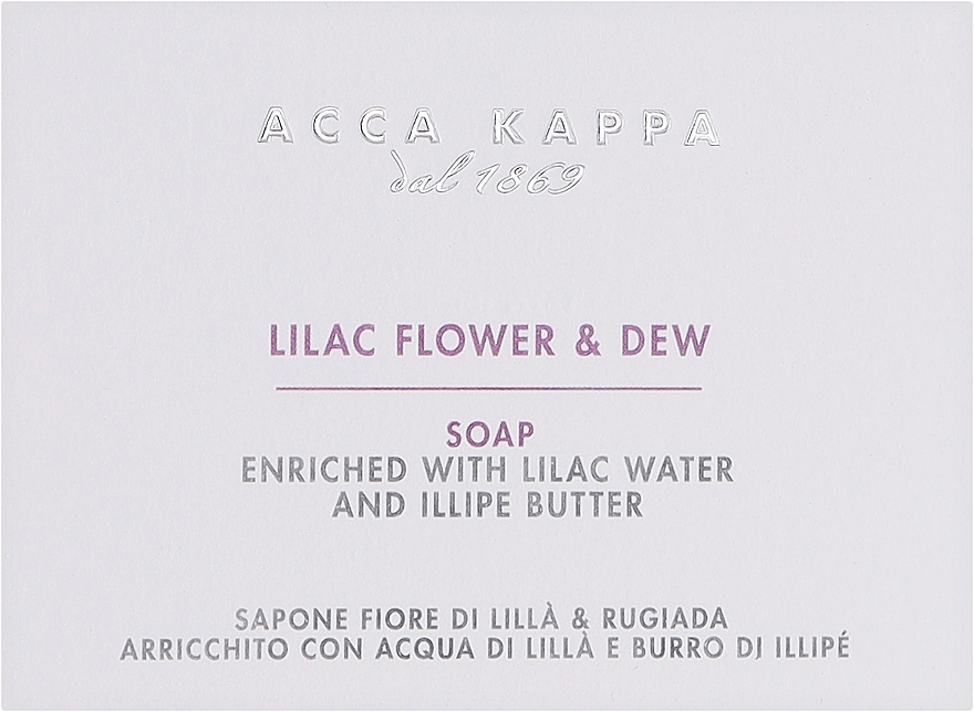 Mydło Kwiat bzu i rosa - Acca Kappa Lilac Flower & Dew Soap — Zdjęcie N2