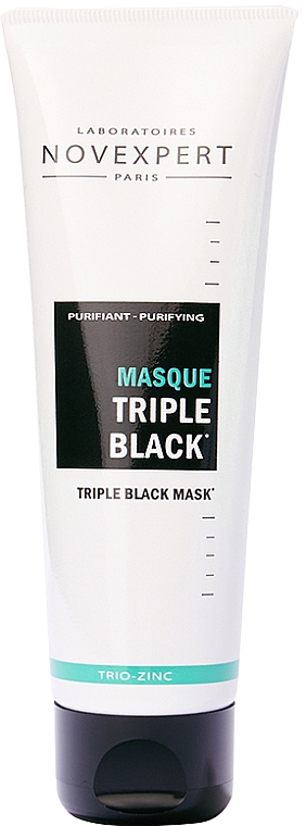 Maska oczyszczająca o potrójnym działaniu - Novexpert Trio-Zinc Triple Black Mask — Zdjęcie N1