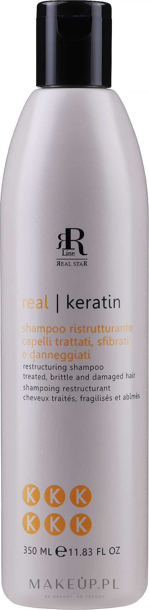 Szampon odbudowujący włosy - RR Line Keratin Star — Zdjęcie 350 ml