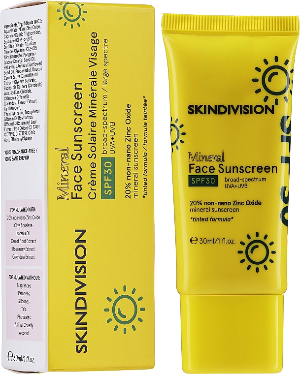 Krem przeciwsłoneczny do twarzy SPF 30 - SkinDivision Face Sunscreen — Zdjęcie N1