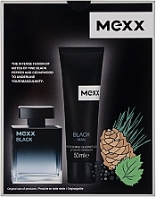 Mexx Black Man - Zestaw (edt/30ml + sh/gel/50ml) — Zdjęcie N3