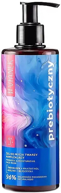 Nawilżający żel do mycia twarzy - Vianek Prebiotic & Moisturizing Face Wash — Zdjęcie N1