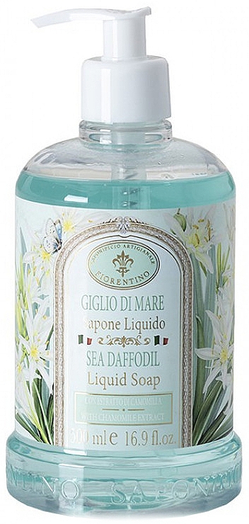Mydło w płynie Lilia wodna - Saponificio Artigianale Fiorentino Giglio Di Mare Liquid Soap  — Zdjęcie N1