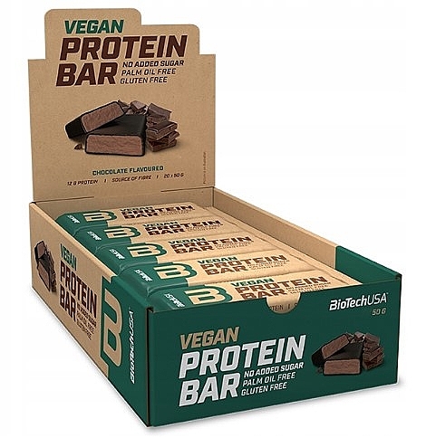 Wegański baton proteinowy Czekolada - BioTechUSA Vegan Protein Bar Chocolate — Zdjęcie N3