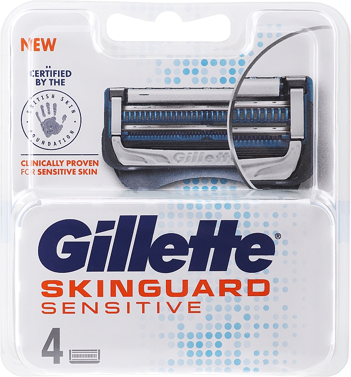 Wymienne wkłady do golenia 4 szt. - Gillette SkinGuard Sensitive — Zdjęcie N1
