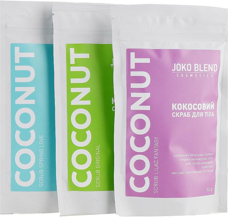 Zestaw - Joko Blend Coconut Set (scrub/3x50g) — Zdjęcie N2