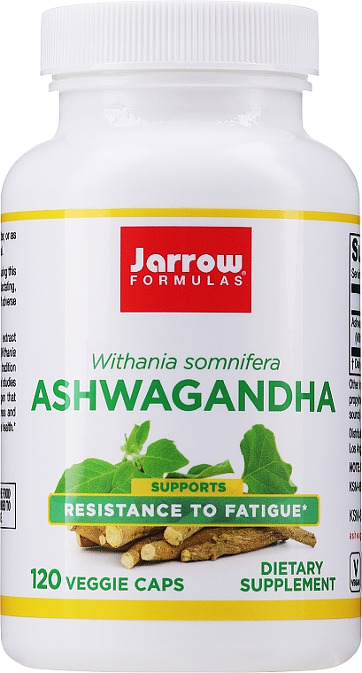 Suplement diety Aswhagandha - Jarrow Formulas Ashwagandha 300mg — Zdjęcie N1