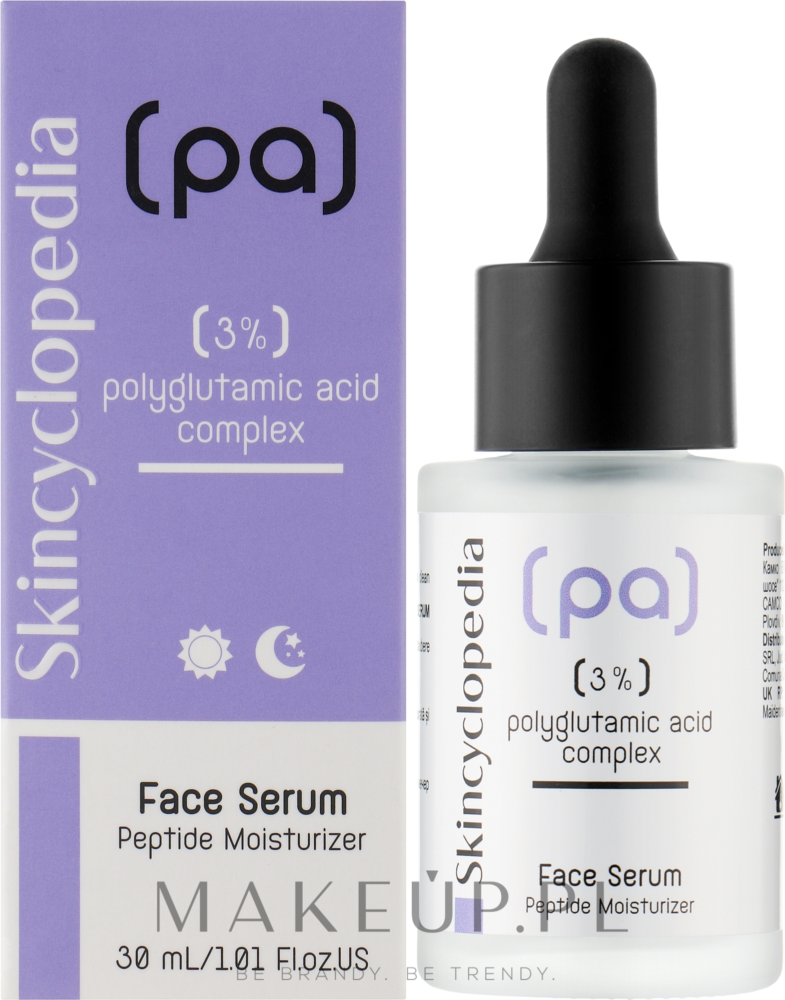 Nawilżające serum do twarzy z kwasem poliglutaminowym - Skincyclopedia Concentrated Face Serum With 3% Polyglutamic Acid Complex — Zdjęcie 30 ml