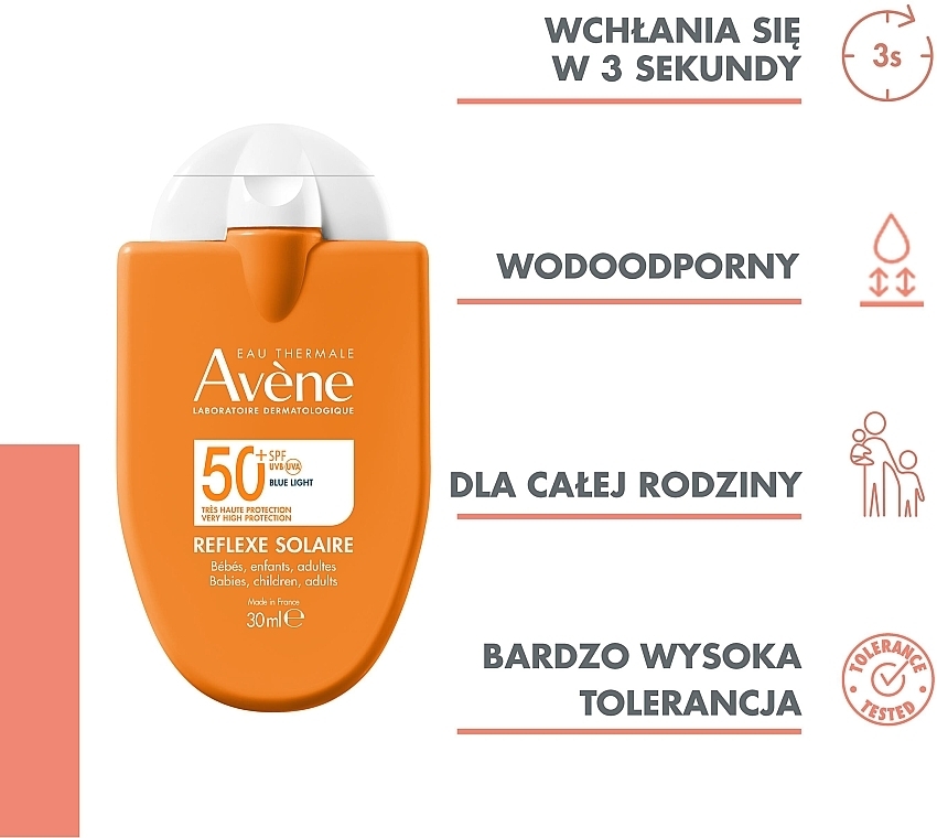 Woda termalna - Avene Protection Solaire Eau Thermale SPF 50+ — Zdjęcie N5