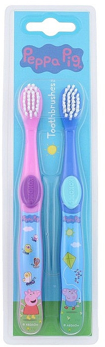 Zestaw szczoteczek do zębów dla dzieci, 2 szt. - Peppa Pig Toothbrush Twin Pack — Zdjęcie N1